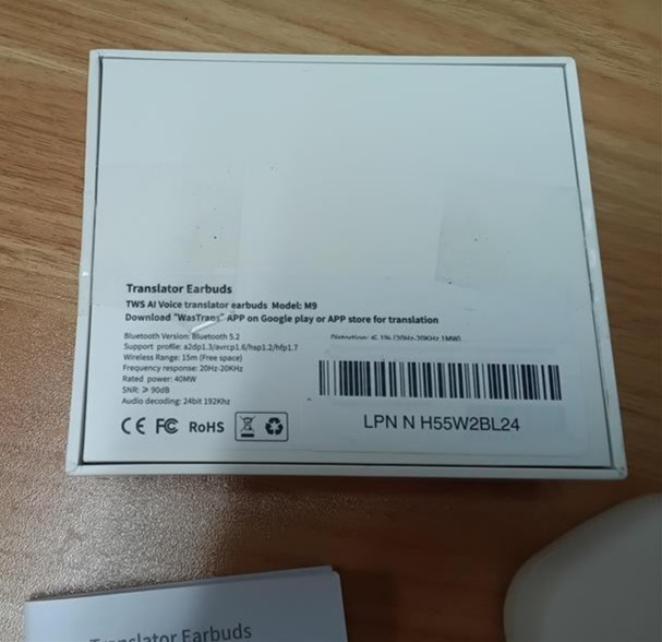 M9 Language Translator earbuds