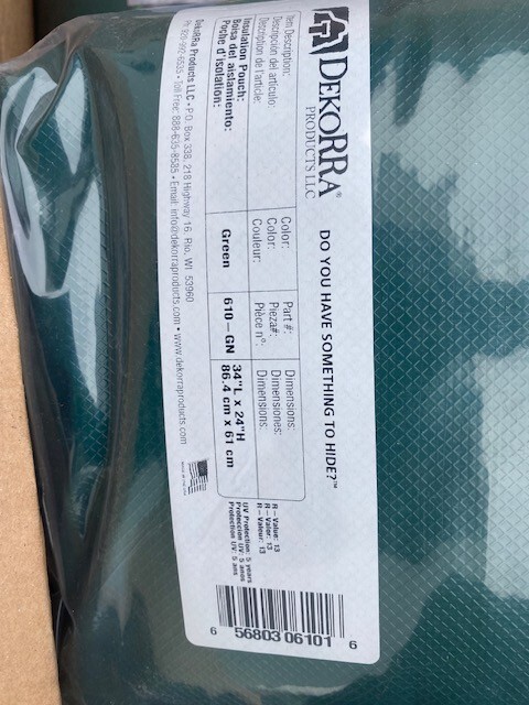 Dekorra Pipe Insulation 24"X34" Fire Rated Multi-Purpose Insulation Accessory