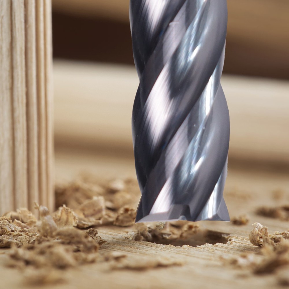 4 Flute 1/2"x1-1/4"x1/2"x3" Variable Helix Solid Carbide End Mill - AlTiN Coated
