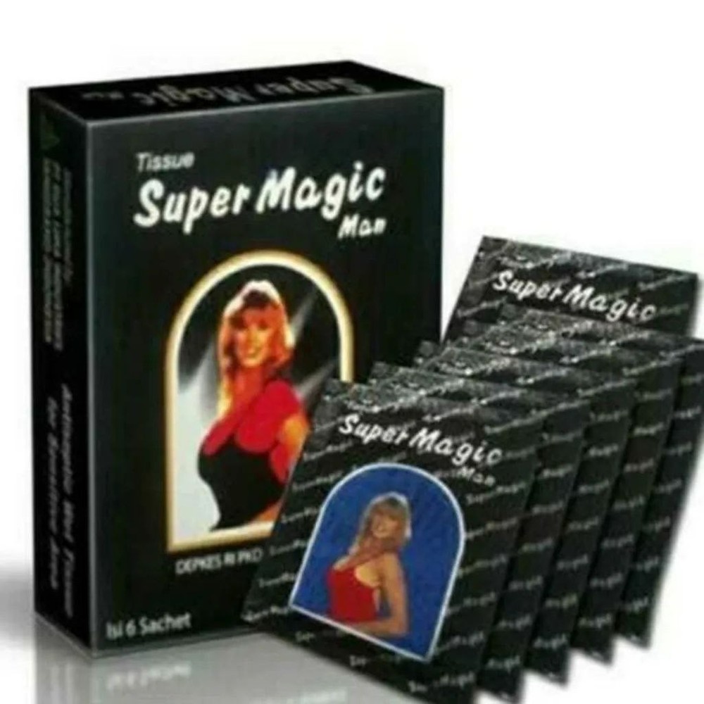 Super Magic Man ‘Lovers’ Antiseptic Tissue–12 BOX+1 BOX FREE-Delay Ejaculation