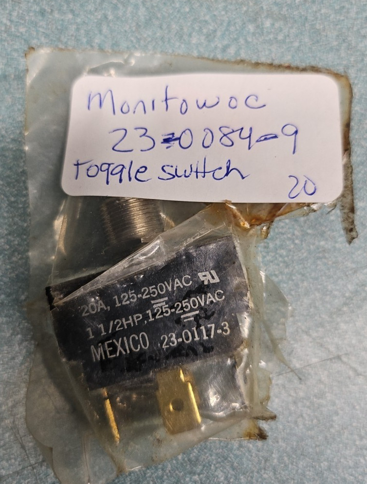 Assorted Manitowoc Ice machine parts.