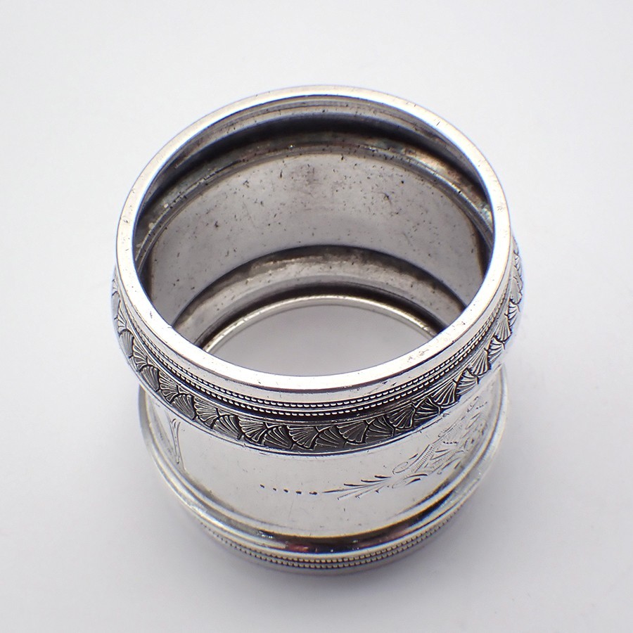 Napkin Ring Gorham Sterling Silver 1878 Mono ML