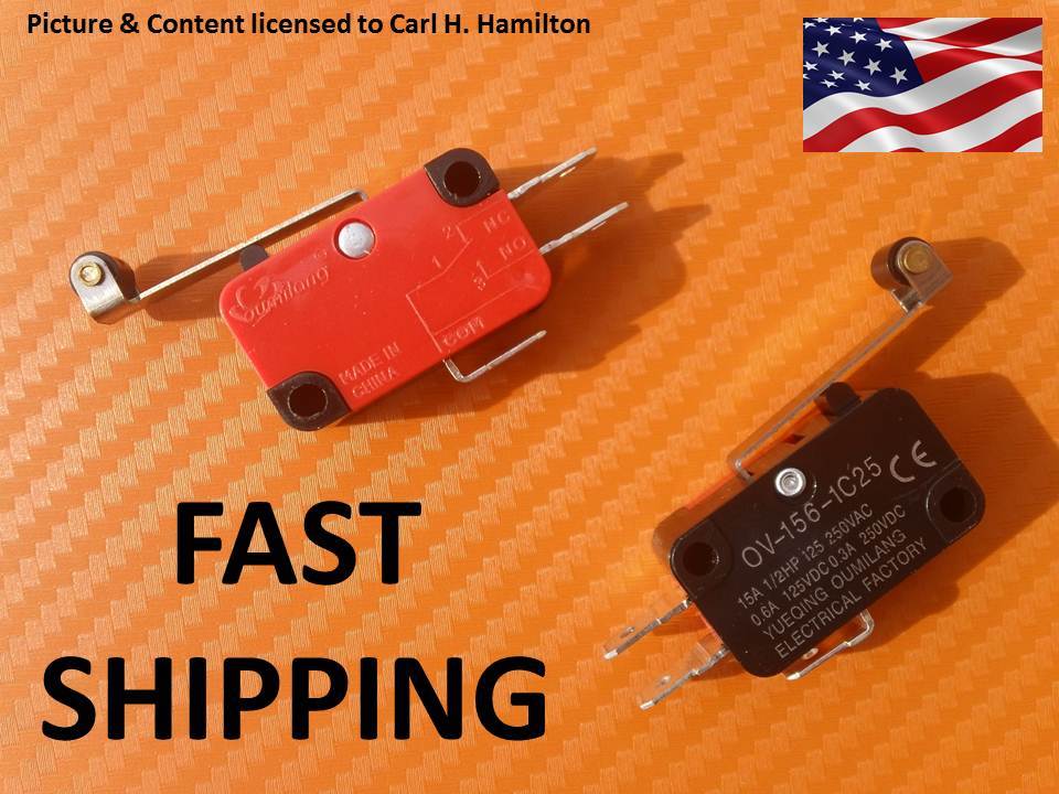 Roller Lever Arm Micro Limit Switches - Schoool Electronic Engineer Supply - HD