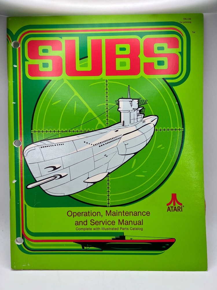 ATARI: Arcade game Manuals Collection from distributors library YOUR CHOICE