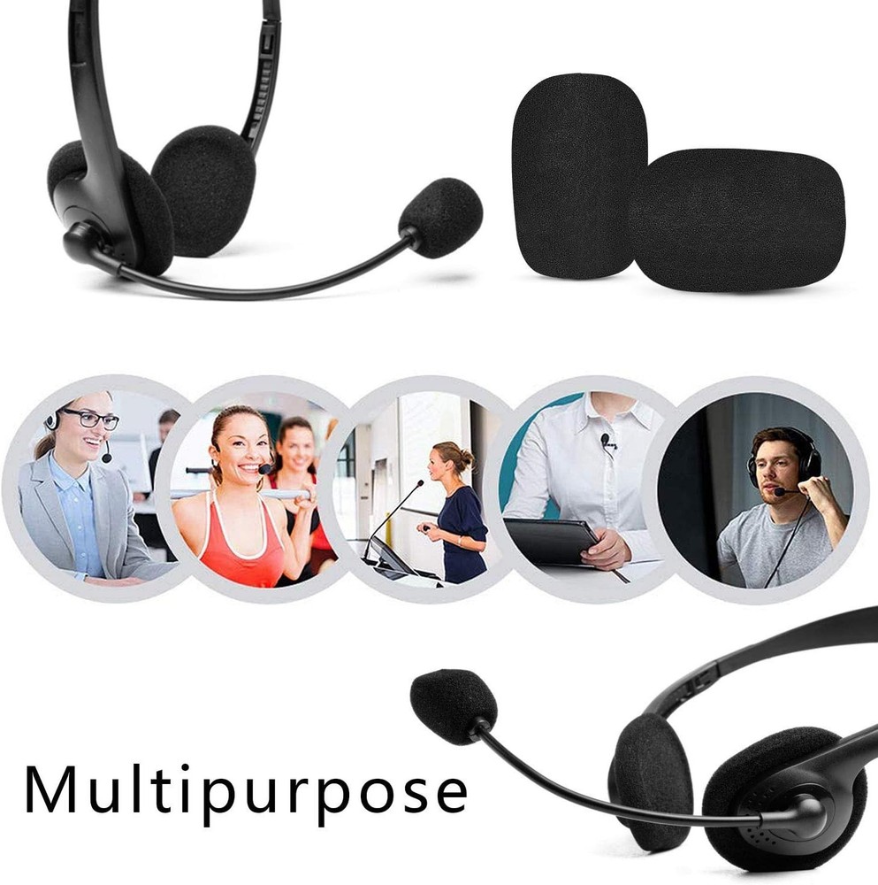 Acoustic Windscreen Pack - 10 Durable Foam Mic Covers for Professionals