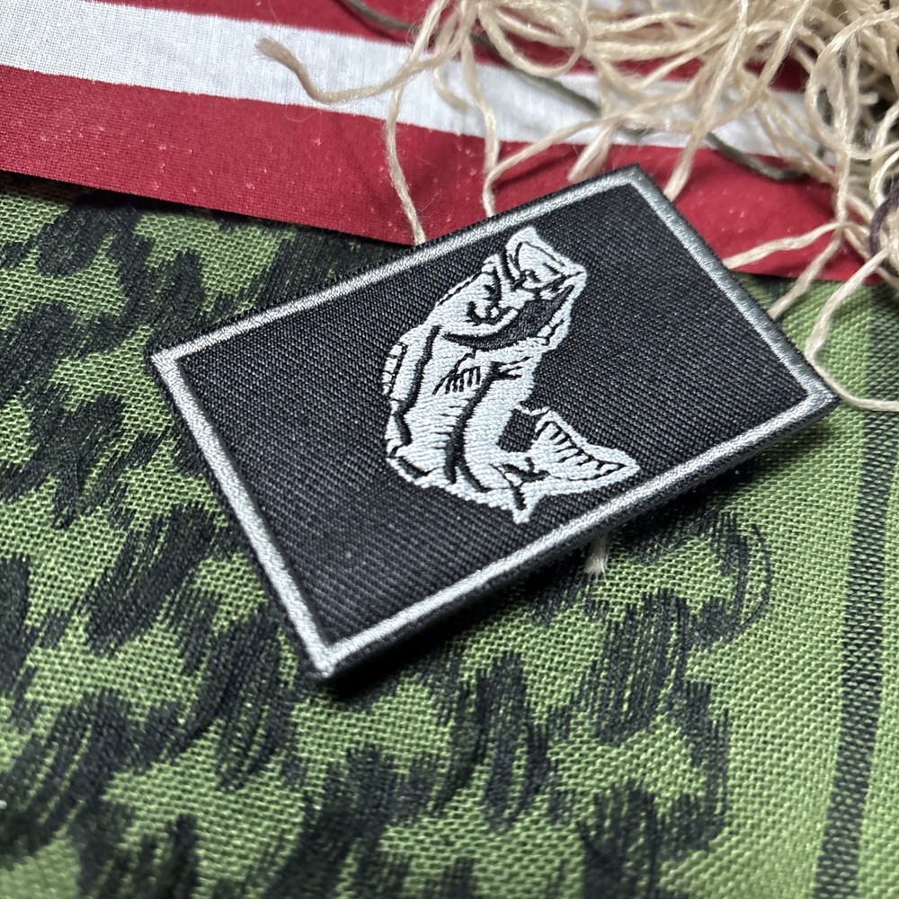Walleye… Morale Patch ~3x2” Hook & loop Tactical Gear Patch