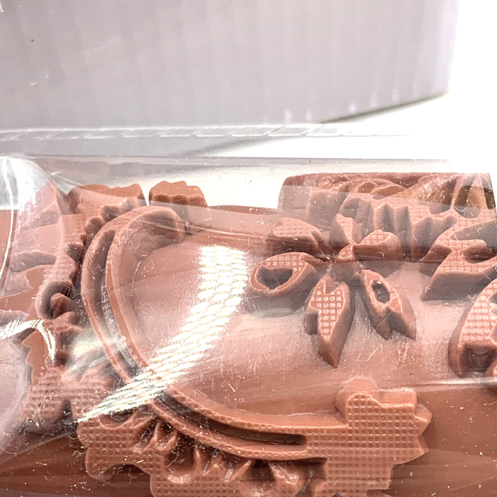 Patterned Paint Roller Decorative 7 Inch Texture Rubber Roller Floral NEW