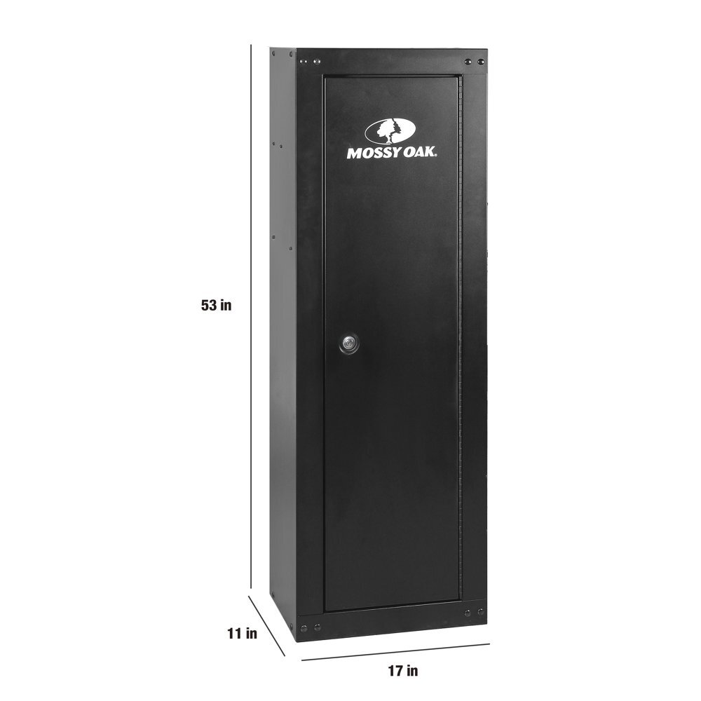 8-Gun Ready to Assemble Steel Gun Security Cabinet Key Coded Lock Storage Safe