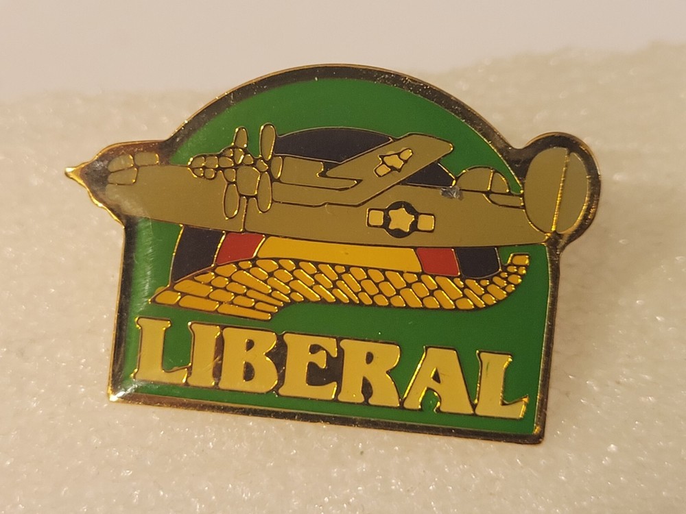 Liberator Fighter Airplane Liberal Pin