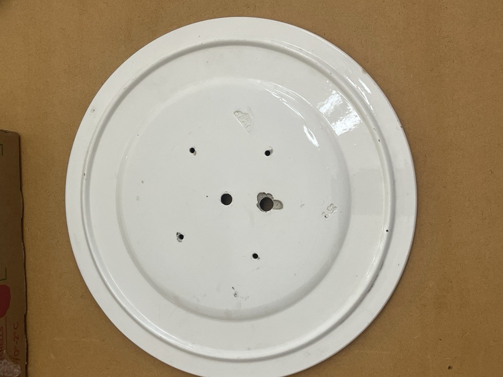 K.C. Co Germany Ceramic Round Wall Clock Plate 11 1/2" blue