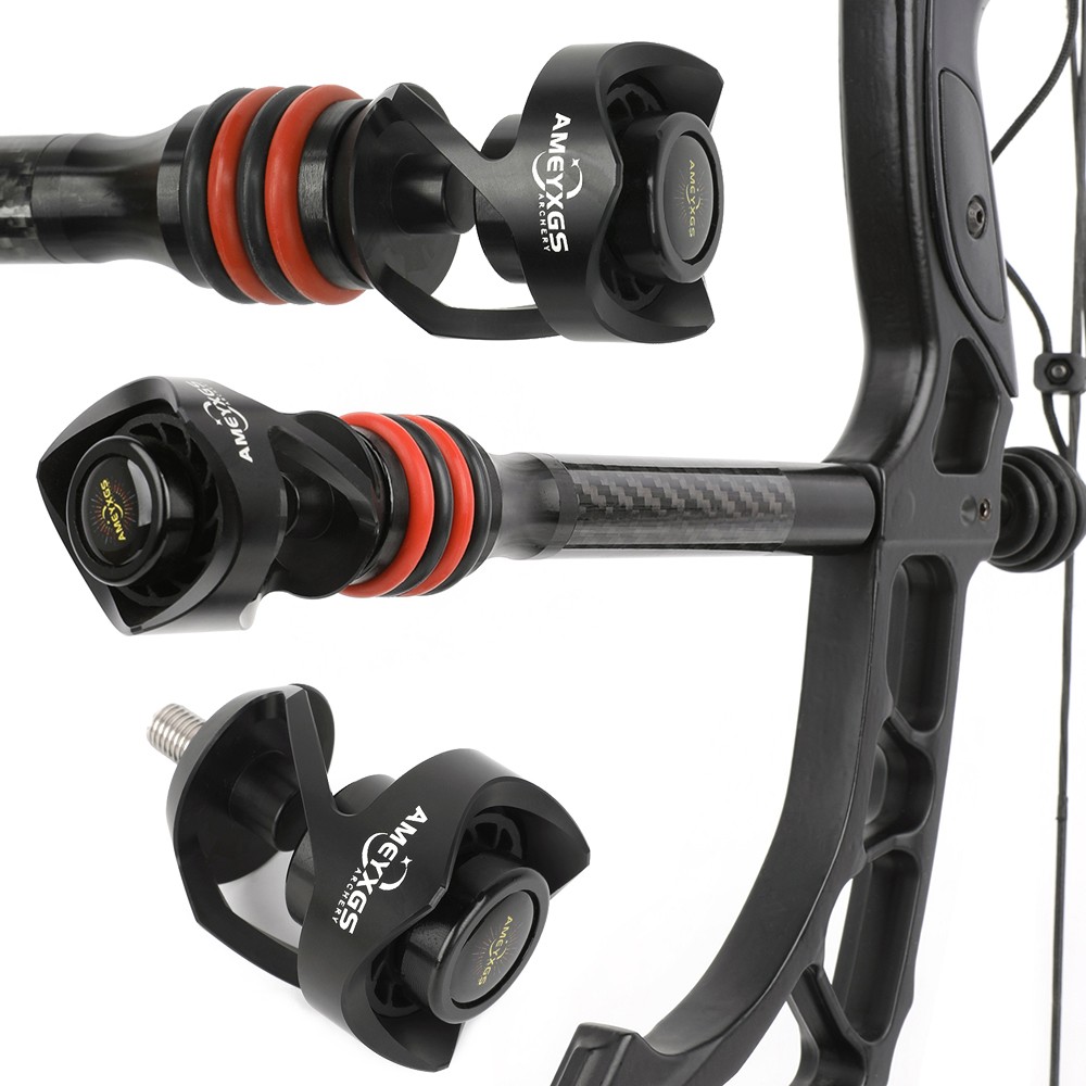 Bow Stabilizer Damper Ball Harmonic Archery Riser Balance Bar Shock Absorber