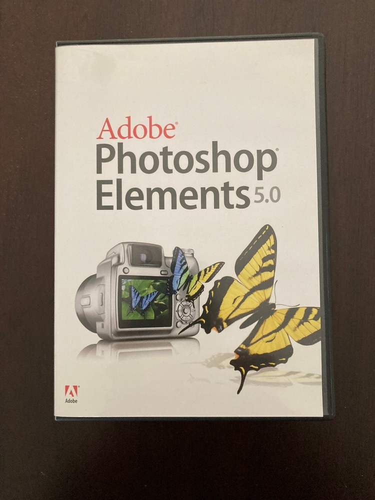 Adobe Photoshop Elements 5.0 Software - Photo Editor (Win XP, CD, PC) New Sealed