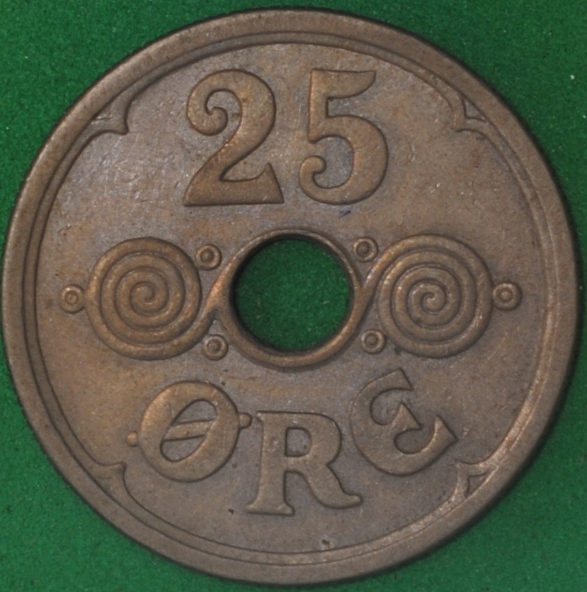 1939 Denmark 25 Ore AU