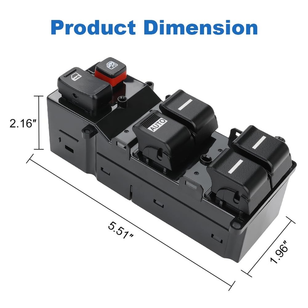 WMPHE Automatic Power Master Window Switch Compatible with Honda Ridgeline 3....