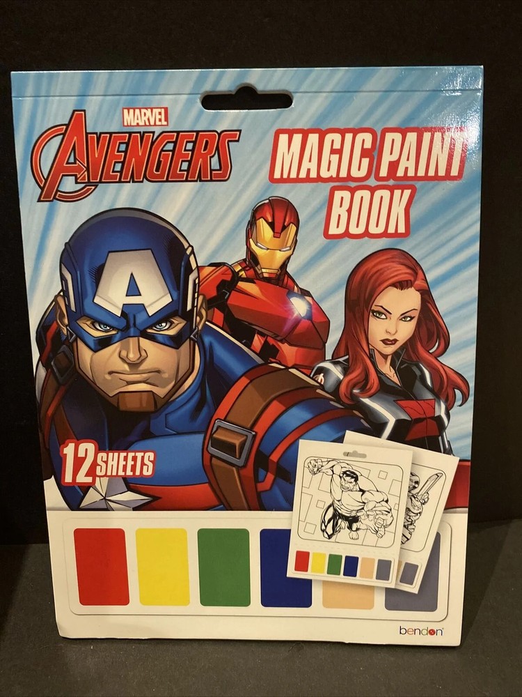 Marvel Avengers Magic Paint Book