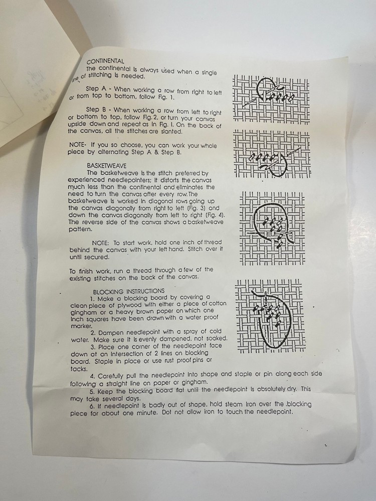 RK Designs Needlepoint Kit #RK2906 "Elegant Lily" - Started