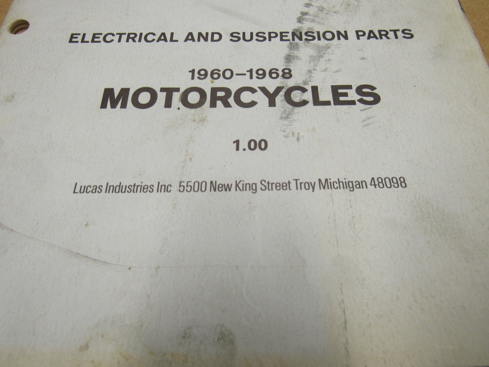 1960-1968 Lucas Girling Electrical Suspension Catalog Triumph Norton BSA