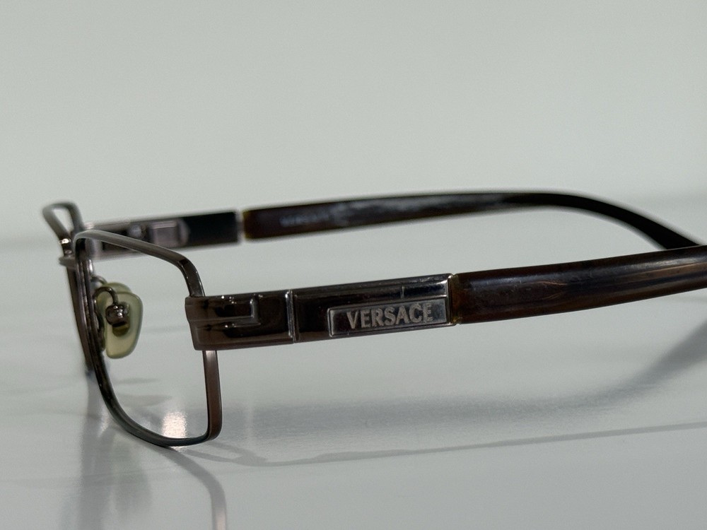 Versace MOD Square Bronze Brown Eyeglasses Frame Only 53-16-135