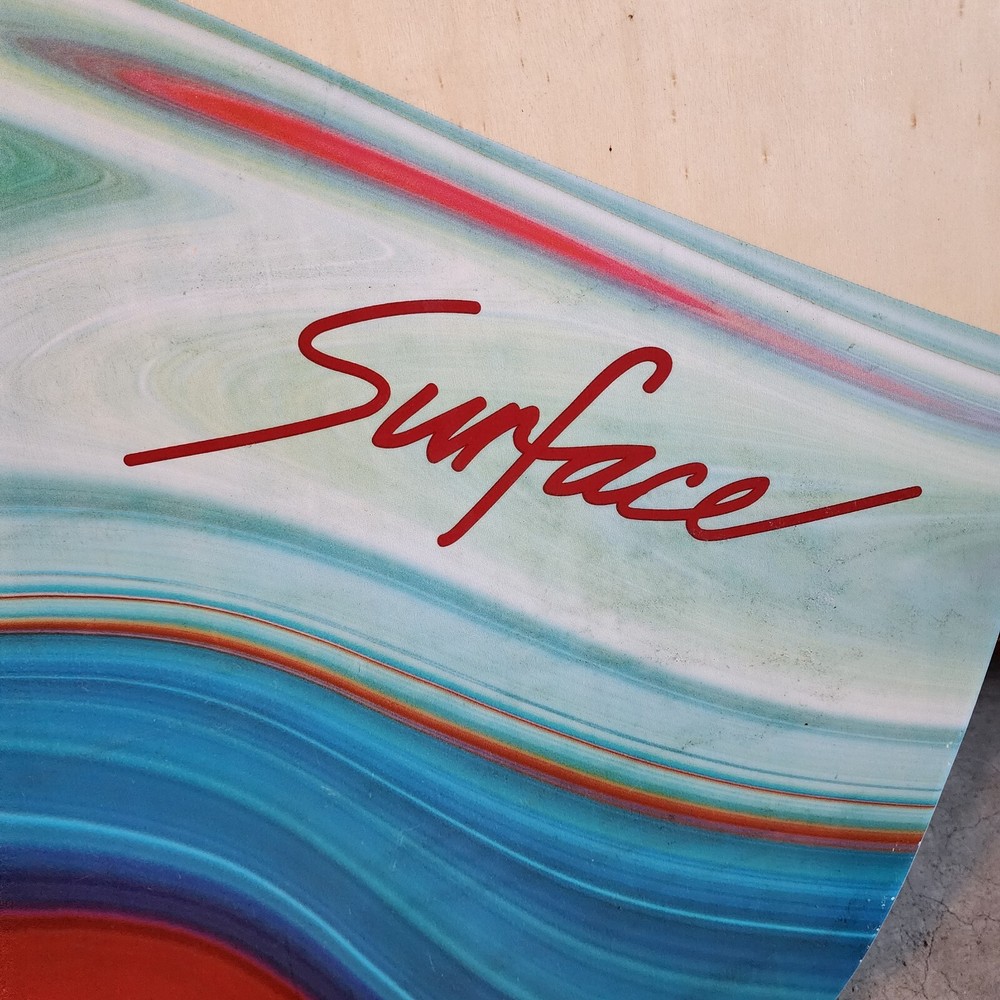 Surface Surfboard Used Once Wooden