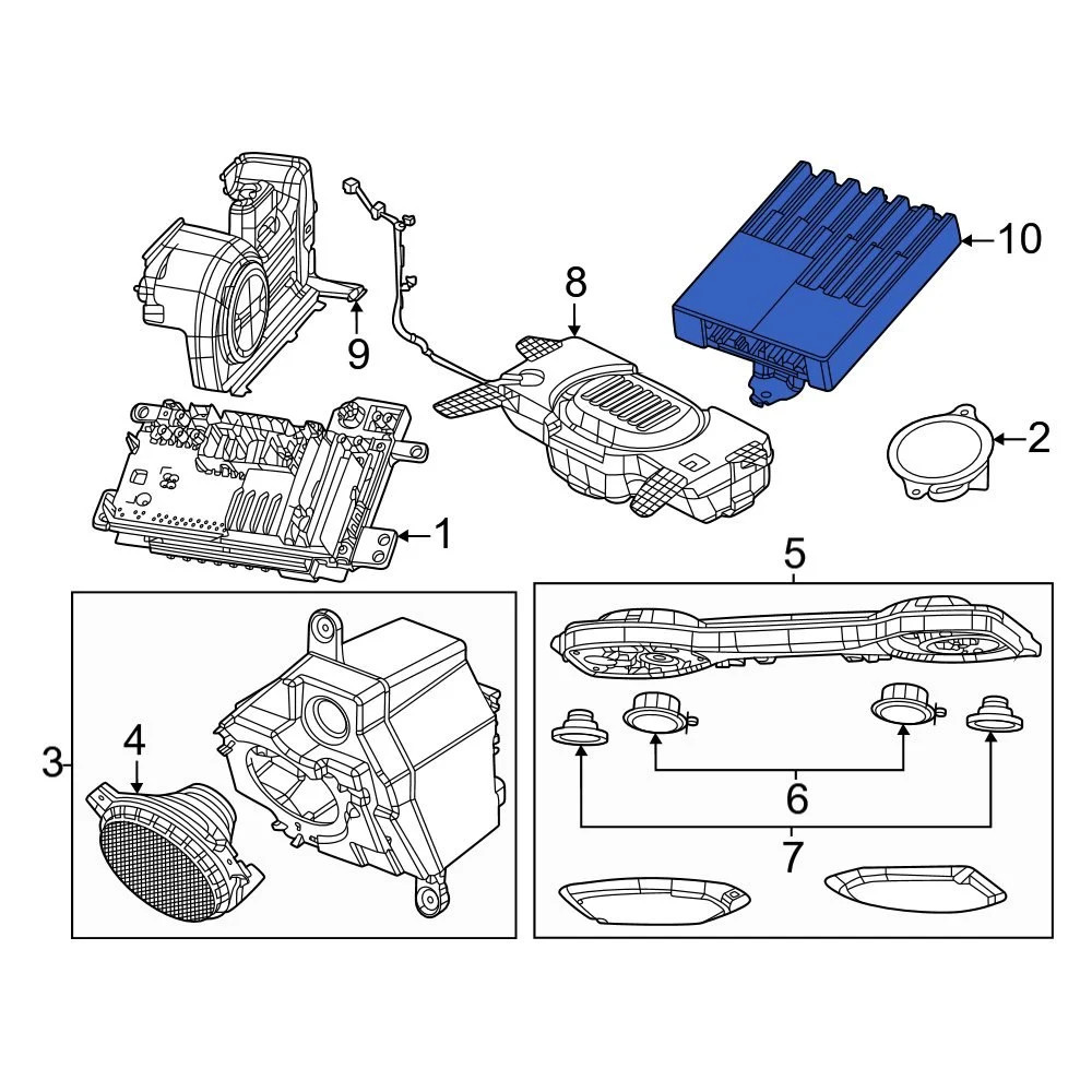 Jeep 68642701AB Radio Amplifier