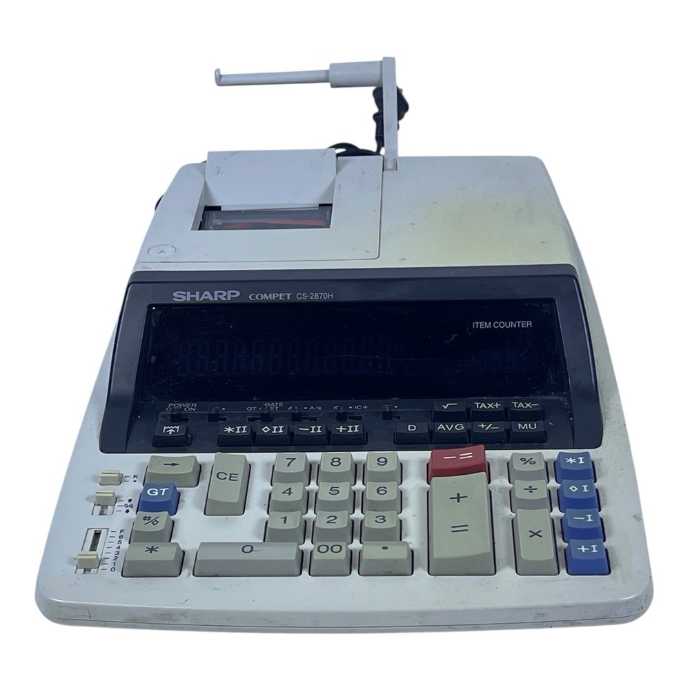 SHARP COMPET CS-2870H 12 Digit 4.5 LPS Printing Calculator