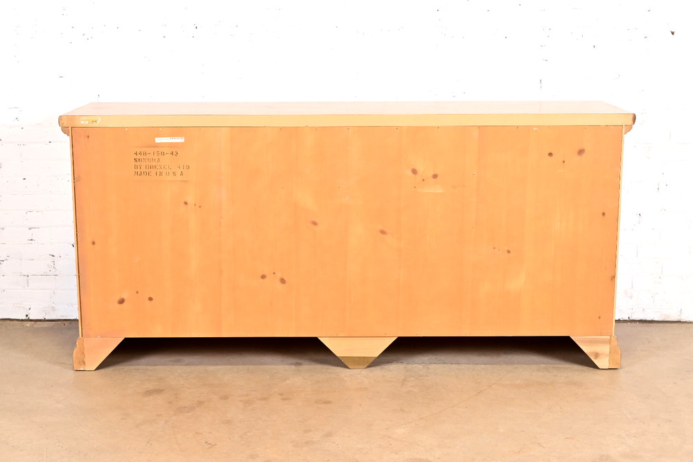 Drexel Heritage Spanish Colonial Solid Pine Sideboard or Bar Cabinet