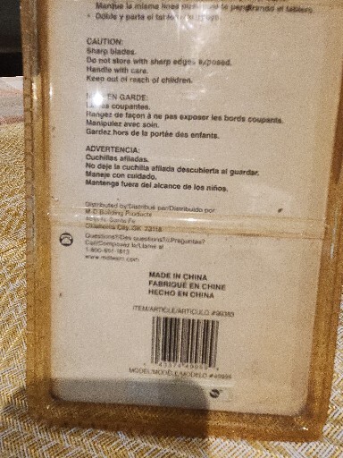 Precision components, backerboard knife score Cement board, 49959