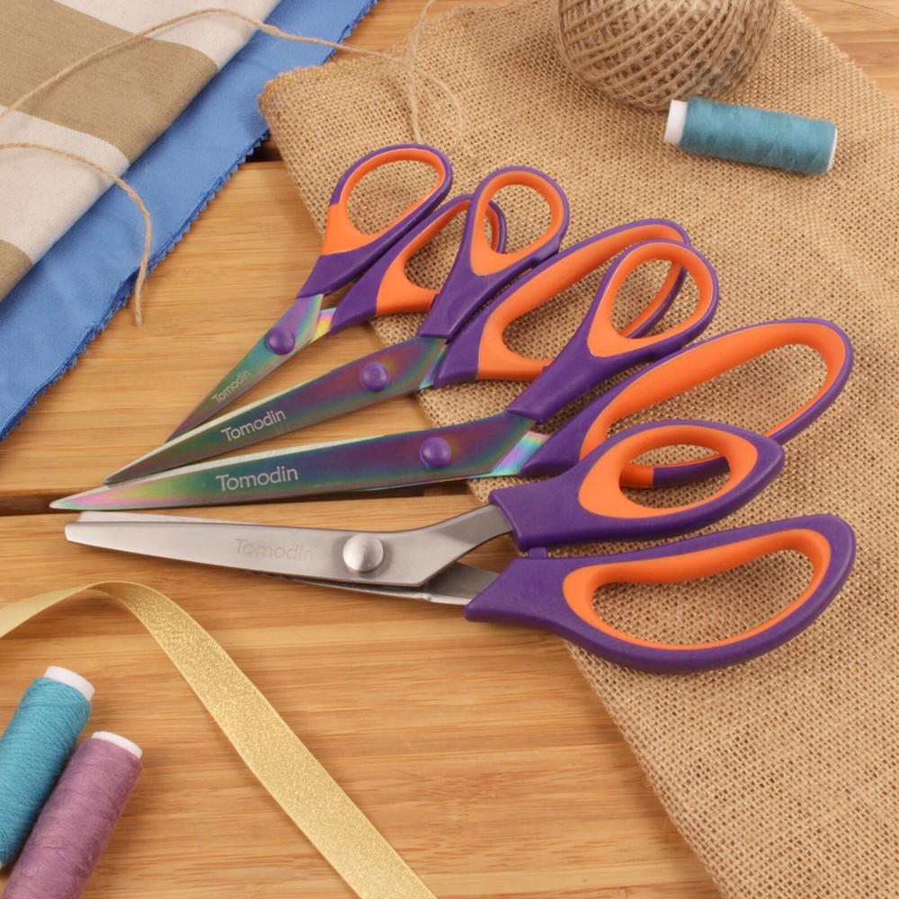 JubileeYarn Titanium Scissors Set - Pinking, Sewing, Arts, Crafts, Office