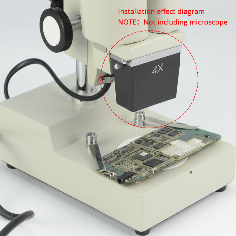 Binocular Objective Lens Stereo Microscope Accessory 1X/2X/3X/4X Optical Glass