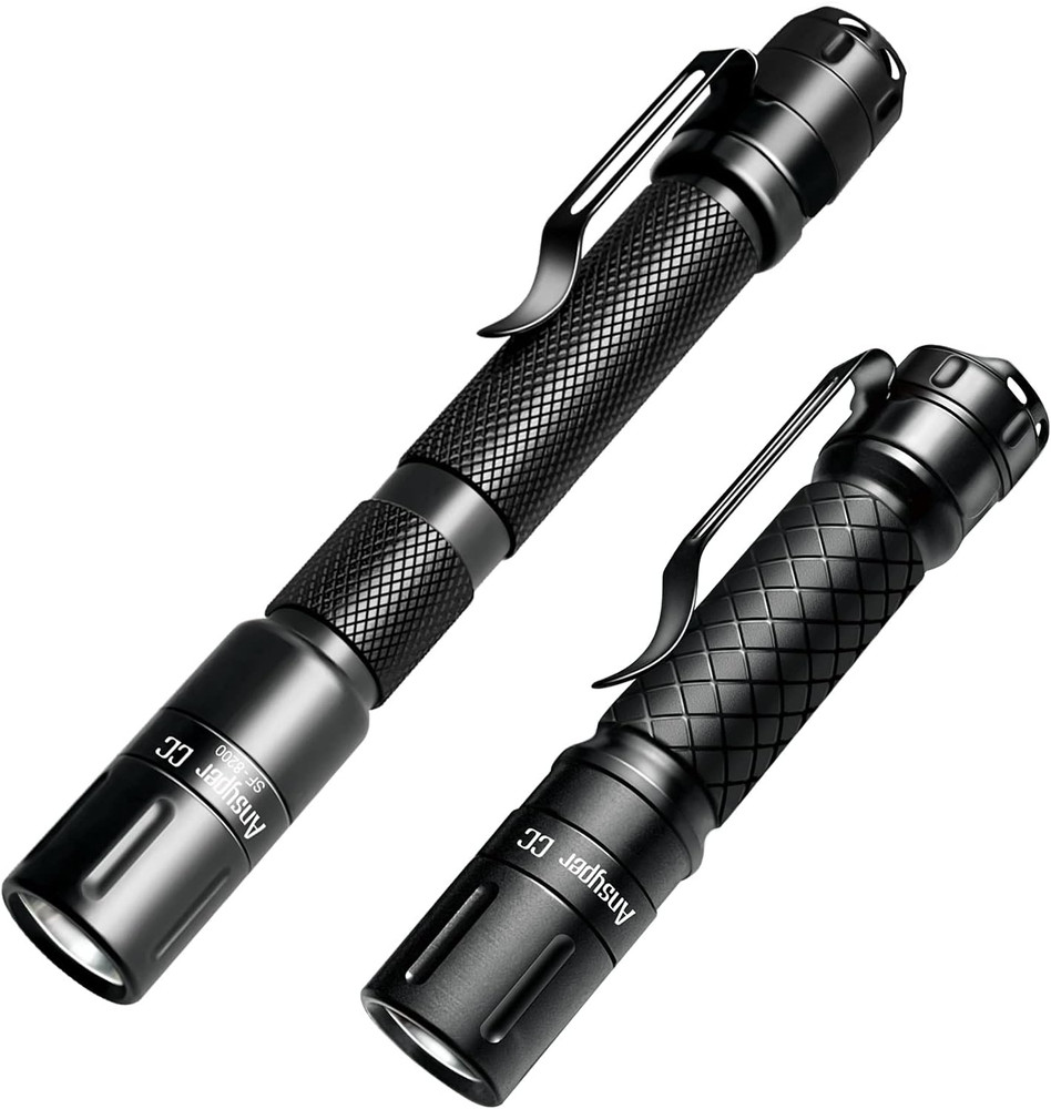 Mini Flashlight 3 Modes Small Flashlights LED Powerful High Lumens Tactical Pen