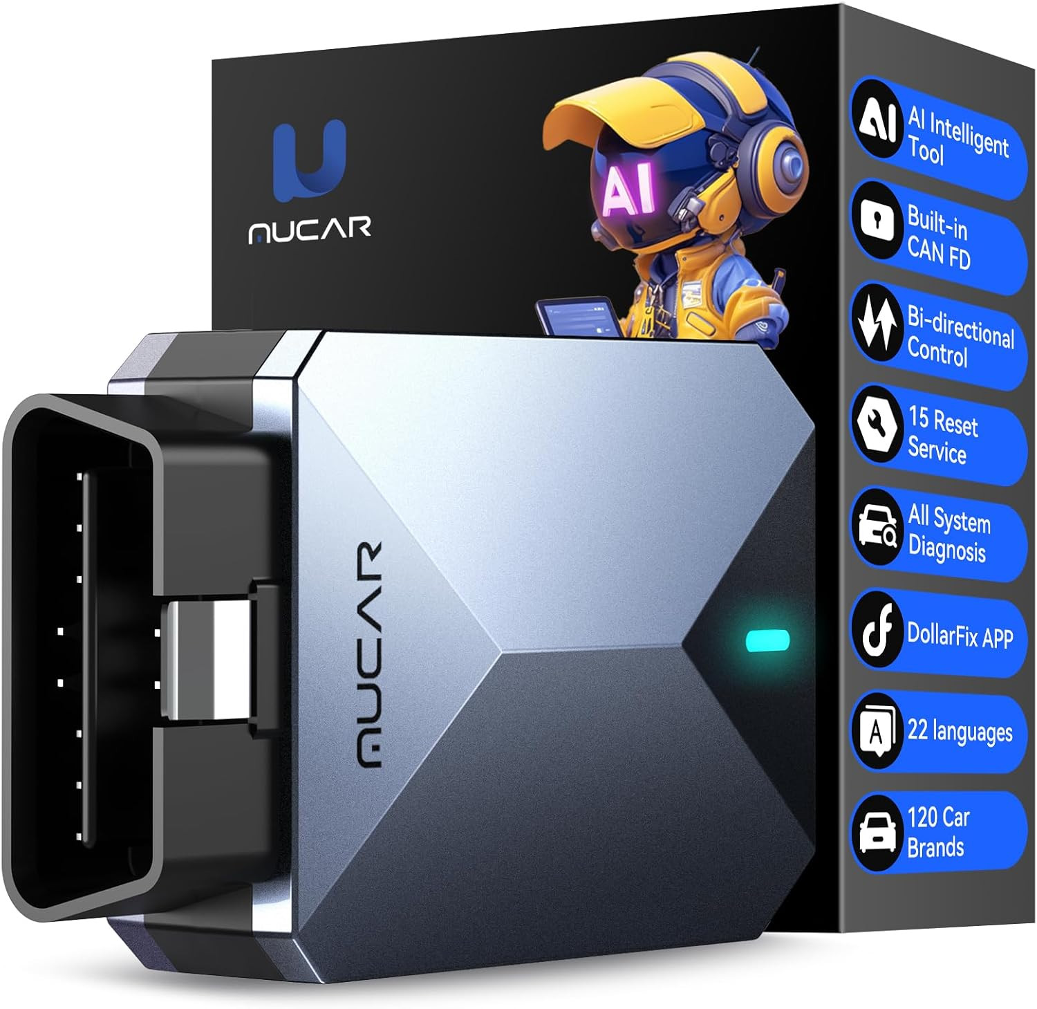 2026 Newest MUCAR BT200 MAX AI-Assisted Bluetooth Automative Code Reader Scanner