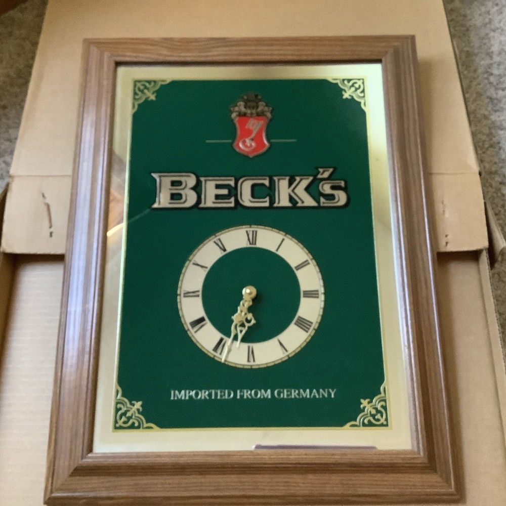 Beck's Beer Imported From Germany Clock New In Box