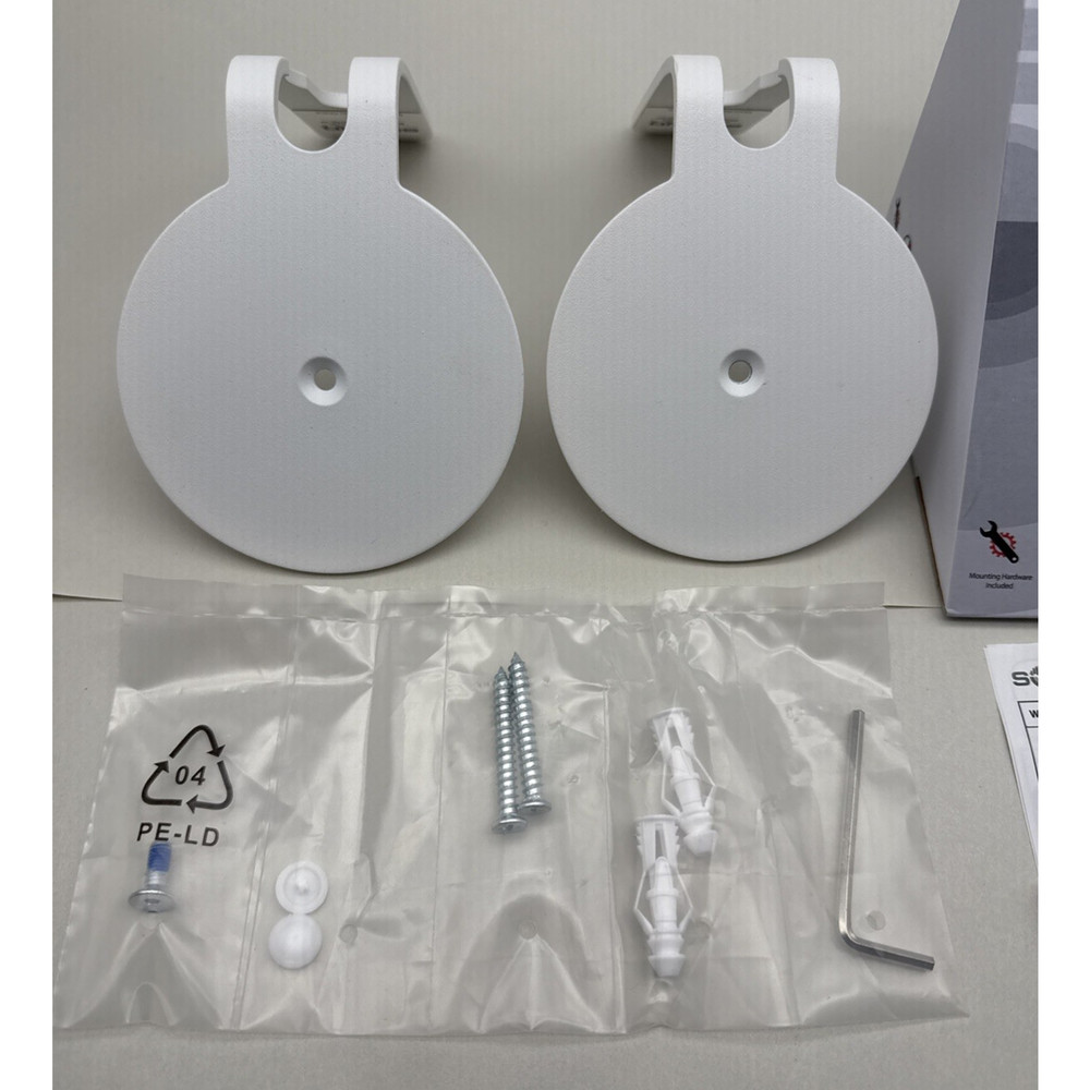 ERA100 Fixed Position Wall Mount Bracket 2pcs, missing 1-set of hardware *READ..