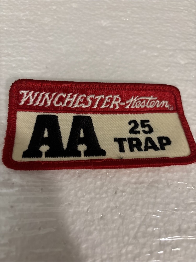 Winchester Western AA 25 Trap patch 4”x2” Pre- Owned