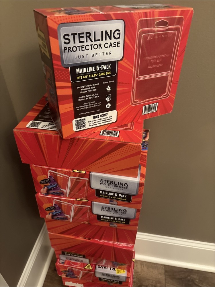 Sterling Protector Case Mainline 6 Pack Gift Box for Hot Wheels & Matchbox Basic