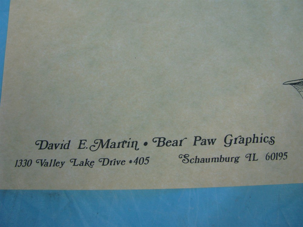 RARE DAVID E. MARTIN FANTASY ART DRAWING GLYRDA