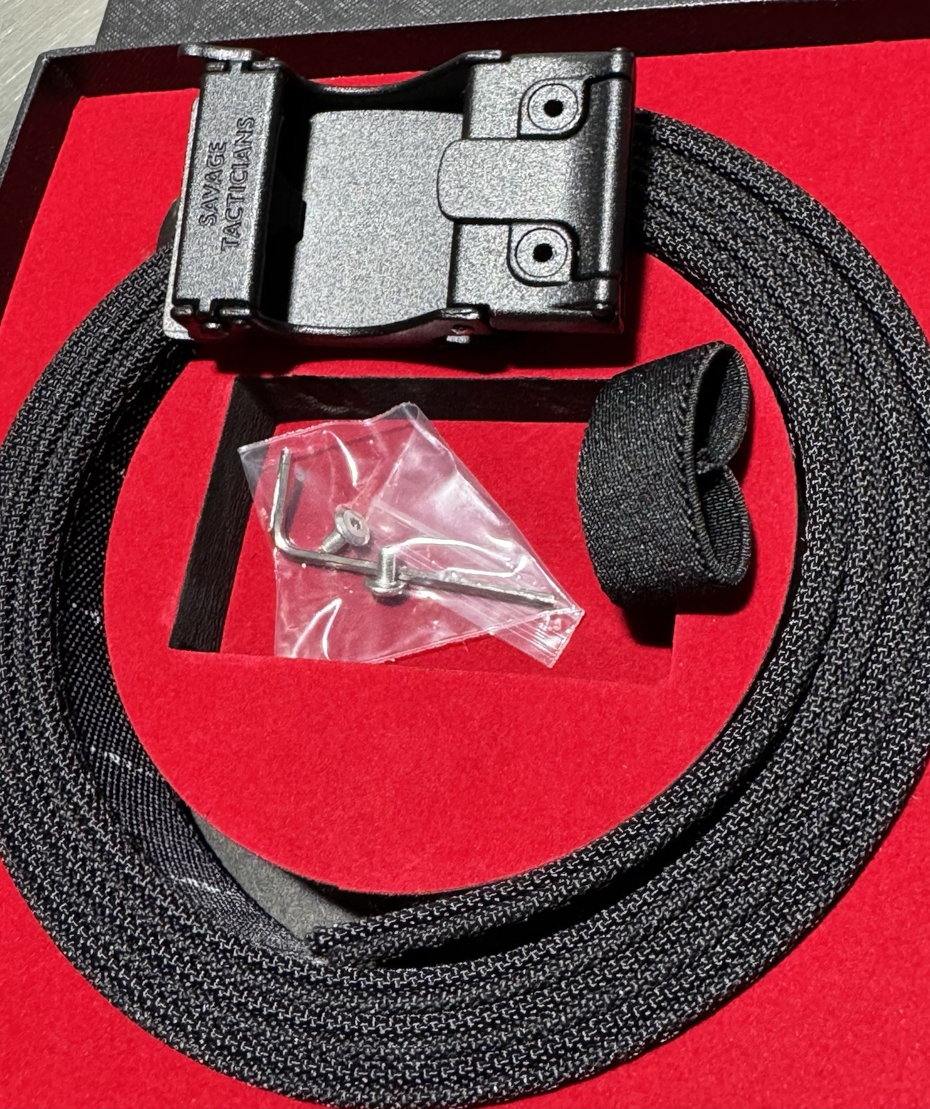 Savage Tacticians EDC Ratchet Belt BLACK Adjustable (28" - 50")