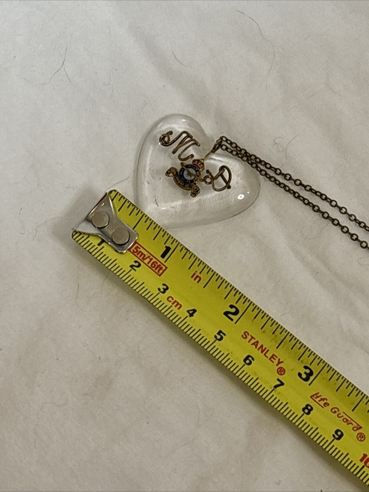 RCAF Sweetheart Lucite Necklace