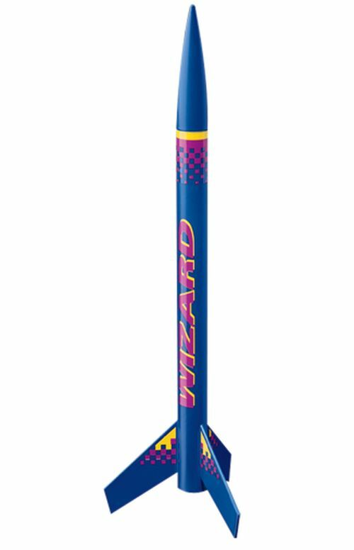 ESTES WIZARD Flying Model Rocket Kit 1292 Single Bulk Pack Kit New Sealed Blue