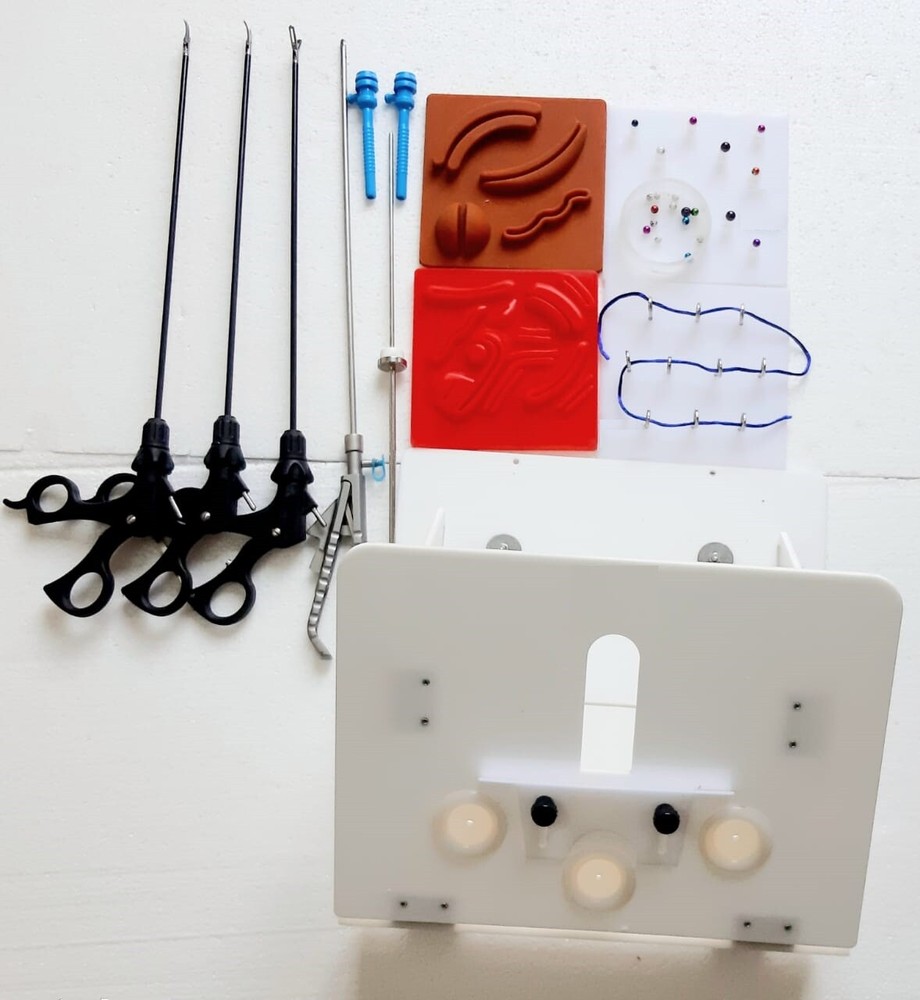 Laparoscopic Foldable Virtual Simulator Trainer Box Suture Training Kit Set