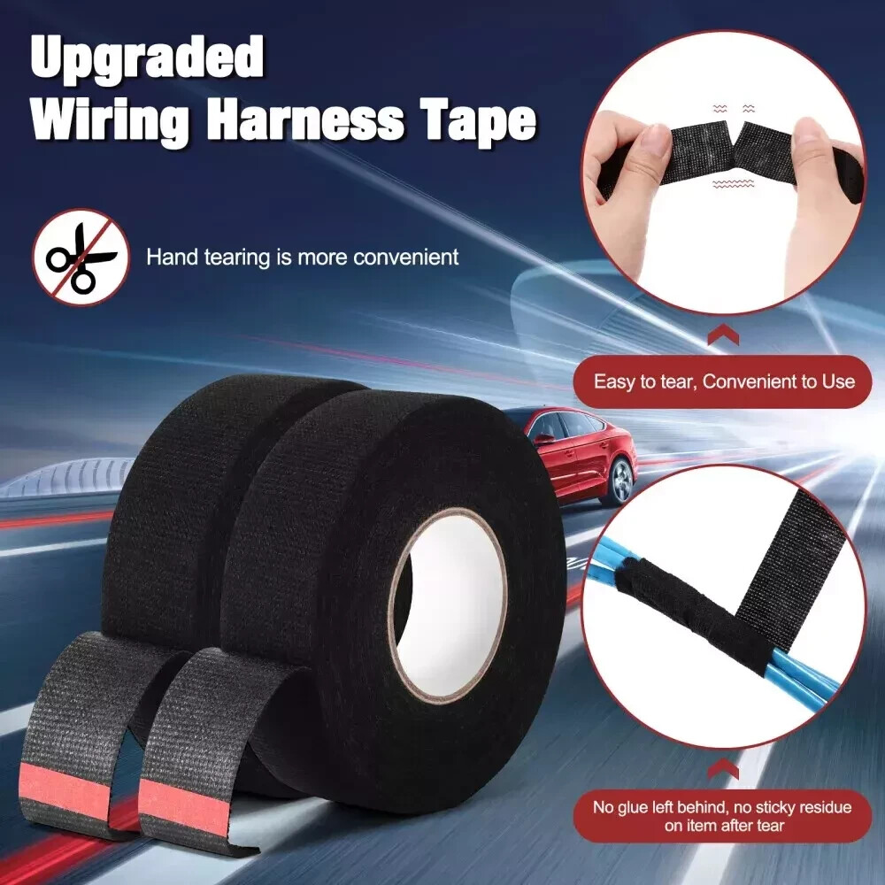 8 Rolls Cloth Tape Wire Electrical Wiring Harness Car Auto SUV truck 19mm*15m US