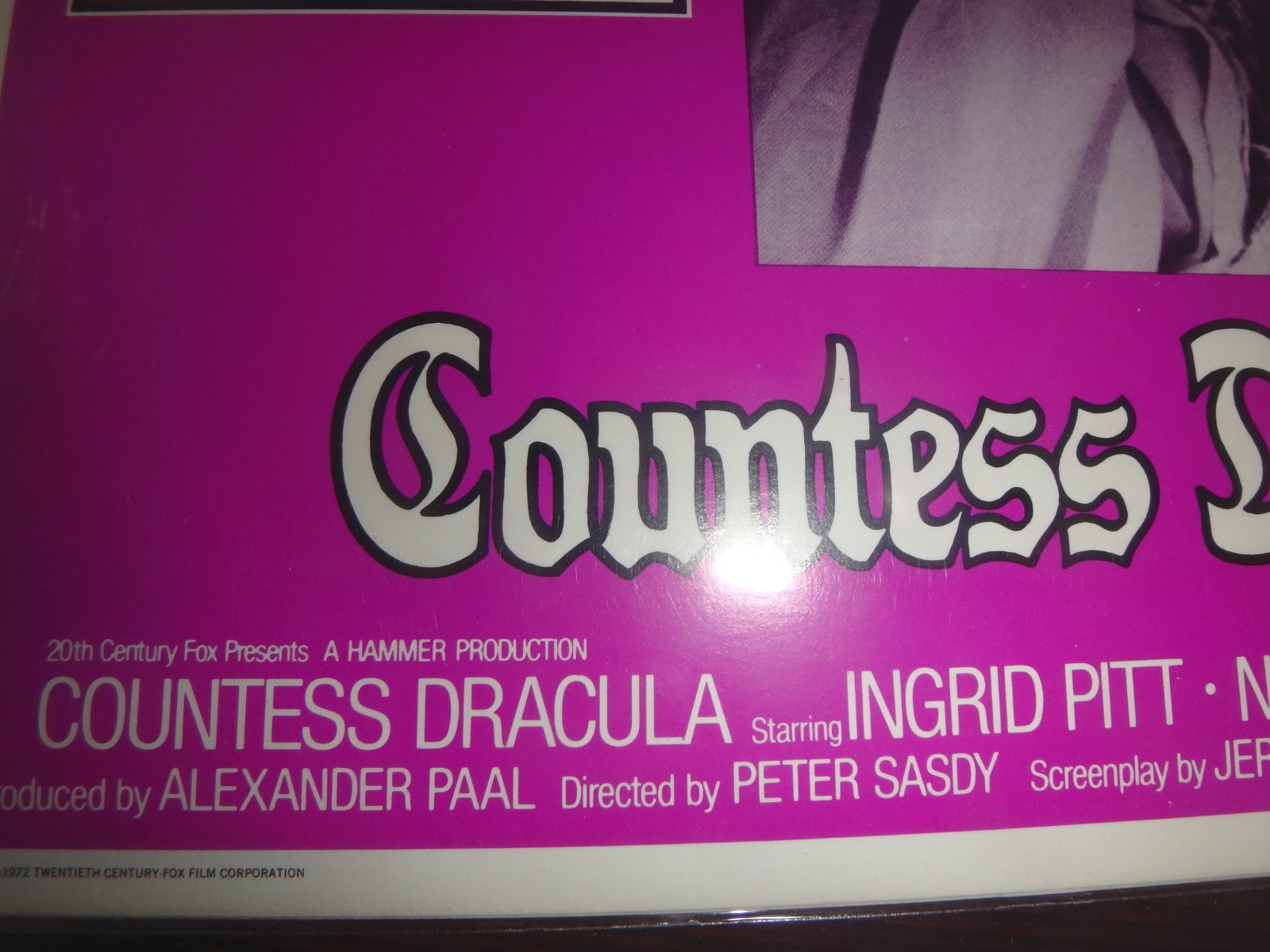 "COUNTESS DRACULA" INGRID PITT 1972 ORIGINAL LOBBY CARD!