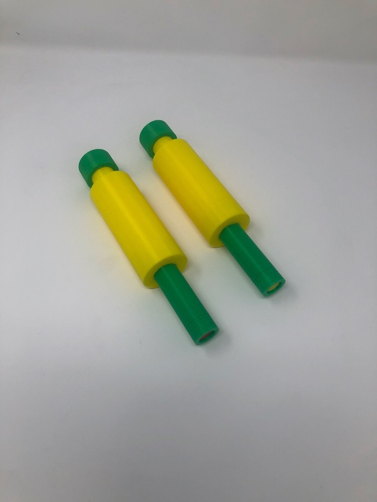 Star Trek TOS Inspired Flow Distributor Tool 2 Tools Red and Yellow Prop