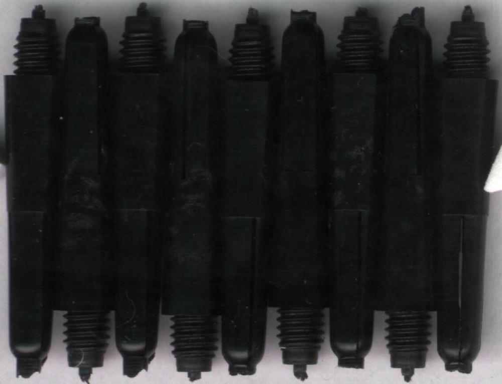 1.25in. 2ba Black Nylon Dart Shafts: 2 sets per order