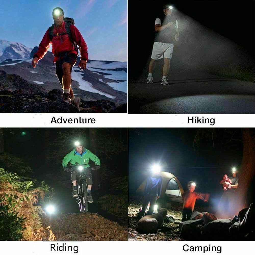 Super Bright 5X Headlamp Rechargeable Head Light Flashlight Torch Lamp USA