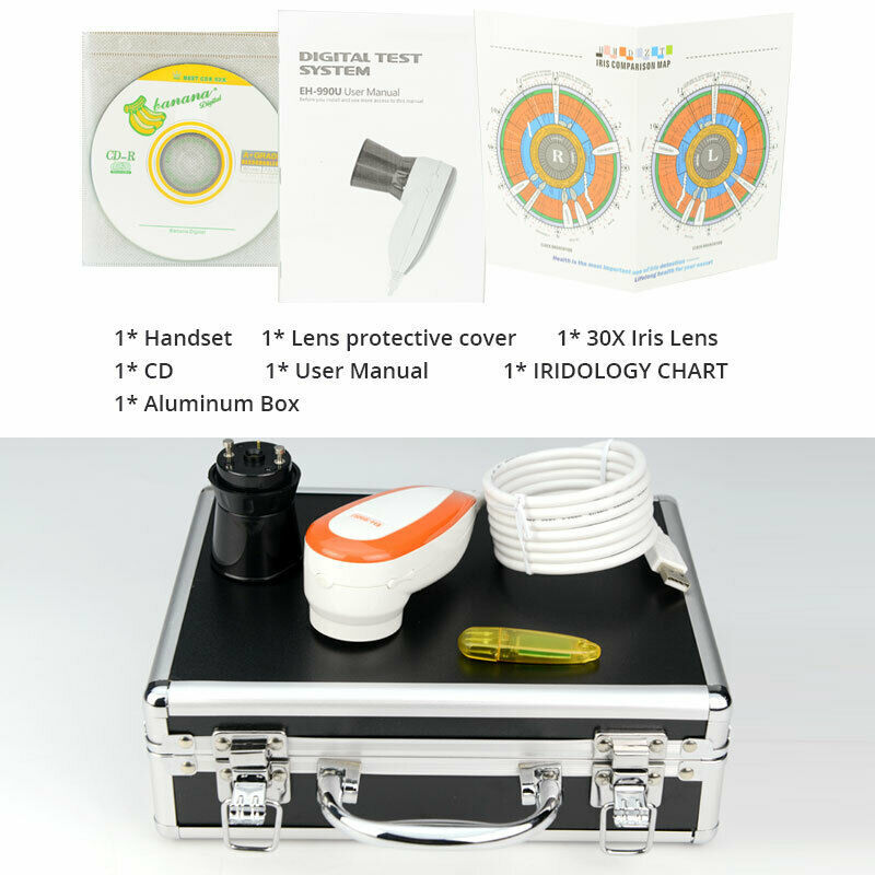 USB Digital Eye Iriscope Iridology Camera Analyzer System 5MP High Resolution