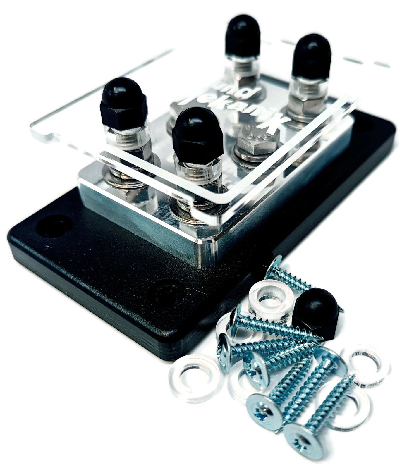 DISTRO-6 6 Post Heavy Duty Power / Ground Distribution block Made In USA