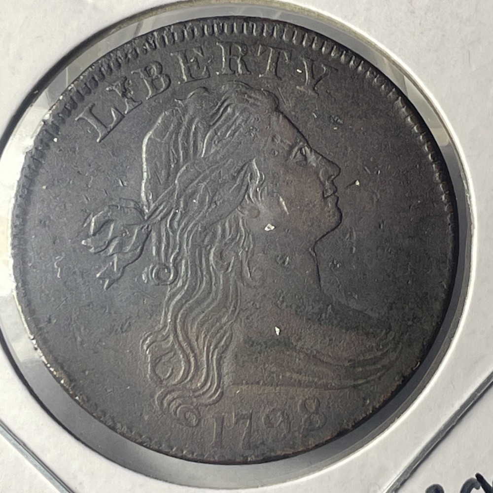 EXTREMELY VERY RARE 1798 LARGE CENT EXTRA FINE Condition XX448