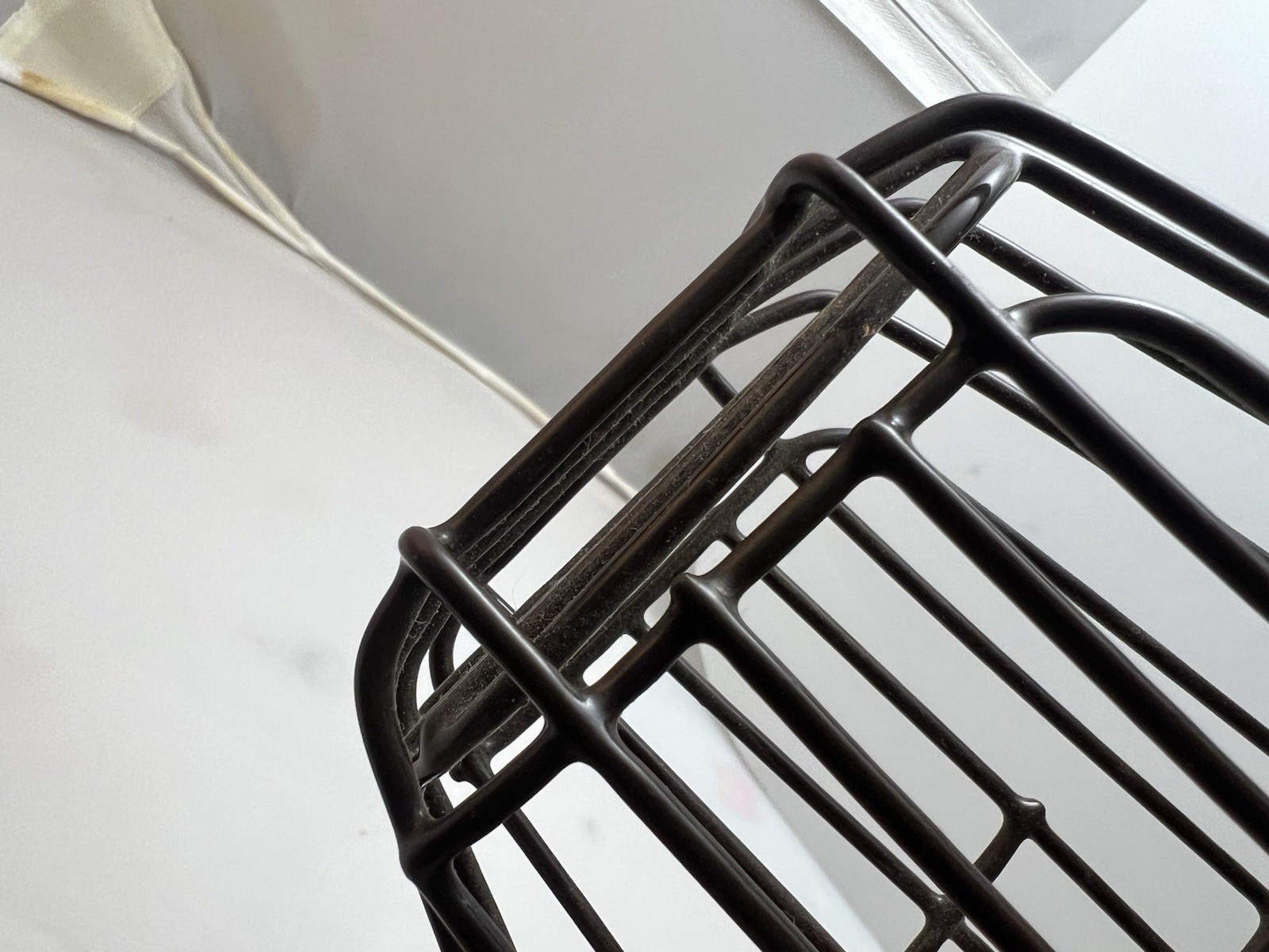 German Shepherd Dog Muzzle Metal Basket M-L Dogs Adjustable Metal Leather