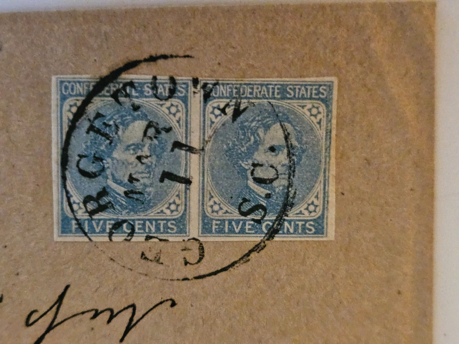 Confederate Cover Georgetown SC to Flat Rock NC Harriot Middleton